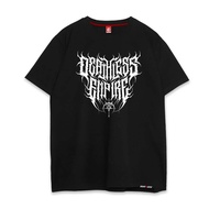 "Deathless Empire Gothic Metal Graphic" Trendy Cotton Crew Neck T-Shirt, Fashion - forward Extreme S
