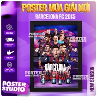 BARCELONA 2015 owl 5 poster photo frame includes 2 sizes for A5 table (18cm x 24cm), A4 wall hanging