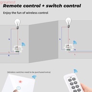 GREATMY Smart Switch Module, Compact 10A WiFi Relay Switch, Mini 433MHz Remote Switch Smart Home