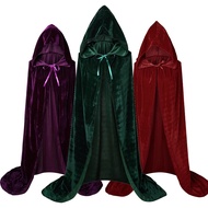 2023 Movie Hocus Pocus 2 Witch Cloak Hooded Mary Sarah Winifred Sanderson Sister Cosplay Costume Halloween Adult Kids Long Party Cape