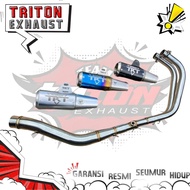 Ninja 250 Fi, CBR 250RR, Yamaha R25, MT 25 Fullsystem EXHAUST TRITON EXHAUST EXHAUST with Lifetime W