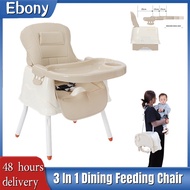 [SG SELLER LOCAL STOCK] Baby Portable Booster Dining Chair with Adjustable Tray Foldable Travel High Chair