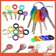 [ezbuy] 32Pcs Plastic Key Covers Tags Soft Rubber Key Identifiers Standard Flat Organization House K