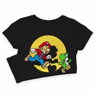 Super Mario Bros Yoshi Baju Kemeja Lelaki Wanita Inner Baby Newborn Clothes Unisex T Shirt Viral Shi