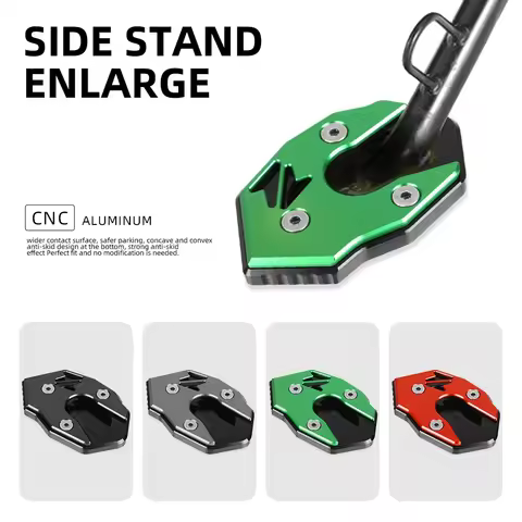 Motorcycle Foot Side Stand Pad Plate Kickstand Enlarger Support Extension For KAWASAKI N-in-ja H2 SX