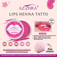 LIPS HENNA TATTO AZZAHRA / HENA BIBIR TAHAN LAMA 1 BULAN / HENA BIBIR / HENA BIBIR HALAL PERMANEN / 