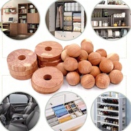 20pcs/Set, 10pcs Cedar Balls + 10pcs Cedar Rings Clothing Protection Set, Used For Storing Clothes, 