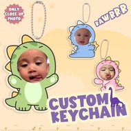 GANTUNGAN Dinosaur Acrylic Keychain | Keychain | Cute custom face keychain | Acrylic keychain (6)