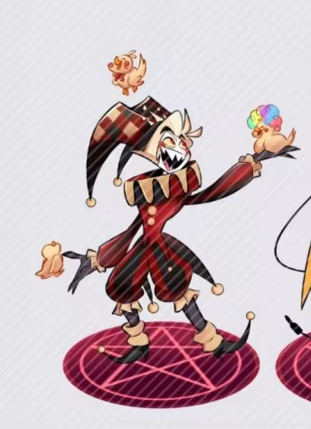 Standees for Hazbin Hotel Anime Character Alastor 3 Vees Lucifer 3pcs Acrylic Desktop Ornaments Deco