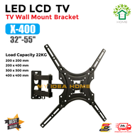 TV Wall Mount 32"-55" Retractable Adjustable Tilt TV Bracket for Flat Panel LED/LCD