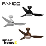 FANCO B-STAR DC Motor Ceiling Fan with 3 Tone LED Light Kit and Remote Control