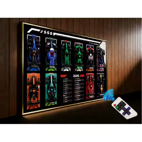 Suitable For Lego 77242 77251 Speed Racing Series F1 Display Frame Adult Collection Wall Hanging Bra