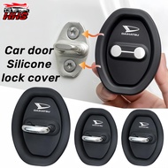 4PC Daihatsu Car Door Lock Cover Silicone Anti-collision Soundproof Shock Absorption Buffer Car Acce