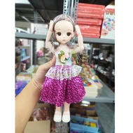 Búp bê barbie khớp linh hoạt mắt long lanh dễ thương size 30cm quà tặng cực xinh cho bé gái - Binbib