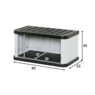 日本IRIS 愛麗思防水戶外陽台收納儲物櫃 (90*52*45cm) - ML450V | 室外庭院防雨工具收納置物櫃