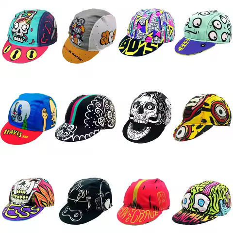 Skull Cycling Cap for Man Woman Montane Road Bike Hat Under Helmet Cycling Hat Breathable Quick Dry