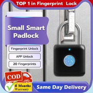 Fingerprint Smart Padlock Lock, Biometric  Keyless Thumbprint Lock, Waterproof, for Gym Locker, School Locker, Luggage