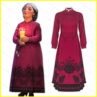 ST5 Disney Encanto Cos Mirabel Gradmother Abuela Dress for Kids Adult Cosplay Costume Summer Party P