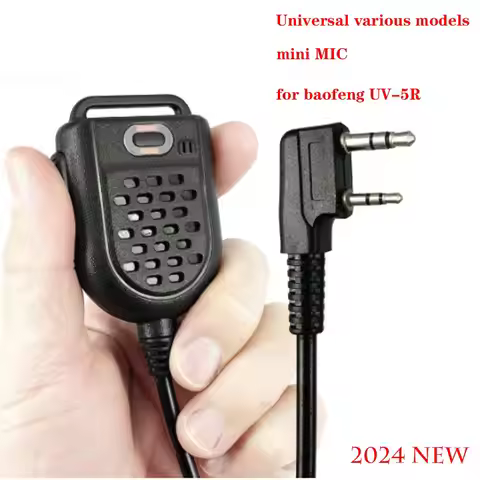 Mini HYT Walkie Talkie PTT LED Shoulder Speaker Mic Microphone for KENWOOD TK-3107 BAOFENG BF-888s U