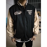 Áo Khoác Bomber Varsity Jacket Bóng Chày VENGENT 1988 Chất Da Lộn Lót Dù Form Rộng Basic Nam Nữ Unisex Couple Ulzzang