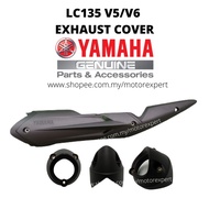 YAMAHA LC135 V5 V6 NEW EXHAUST COVER HITAM STANDARD OPEN KINGDRAG APIDO ESPADA