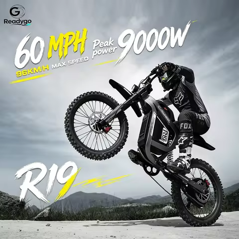 Readygo COSWHEEL R19 Electric Dirt Bike 9000W High Power 72V40Ah Battery Adult Max96km/h Mountain Eb