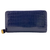 二手LOUIS VUITTONZippy 錢包 N93609 異國風情長錢包，附卡槽和零錢包，海軍藍