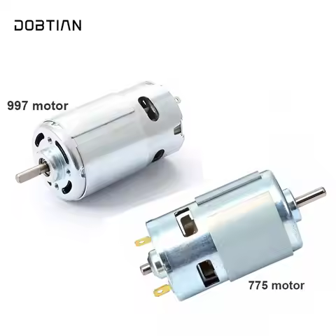 997/775 DC Motor Large Torque Micro Motor with Double Ball Bearing for DIY Power Tools Drill Saw Gri