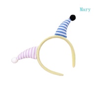 Mary Jester Fun Hairbands Jester Clown Striped Horn for Photo Studio Photo Props