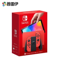 【普雷伊】【NS】Nintendo Switch OLED 主機 瑪利歐亮麗紅 (電力加強版台灣公司貨)