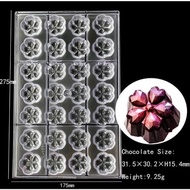 5-petal apricot bonbon chocolate mold