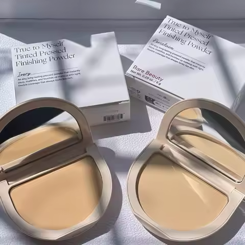 Rare Beauty Pressed Powder Enlighten Enchant Positive Light Liquid Luminizer Soft Pinch Matte Bouncy