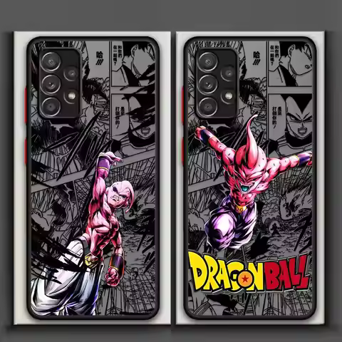 Dragon Ball Cool Majin Buu Back Phone Cover Case for Samsung Galaxy A34 A25 A26 A24 A73 A53 A54 A21s