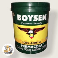 hot salewanghai BOYSEN Permacoat Flat Latex White Paint 100  Acrylic Gallon 4 Liters