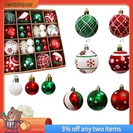 [In Stock]42PCS Christmas Ball Ornaments Shatterproof Christmas Baubles Shiny Printed Decorative Bal