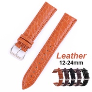 Genuine Leather Watch Strap for Samsung Band for Seiko Strap 12 13 14 15 16 17 18 19 20 21 22 24mm Watch Band for Men Belt Bracelet