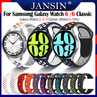 สายซิลิโคน For Samsung Galaxy Watch 6 40มม 44มม 6 Classic 43มม 47มม /Galaxy Watch 5 5 Pro Band สายนาฬิกาสำรอง For Samsung Galaxy Watch 4 4 Classic Watch 3 Breathable Sport สายนาฬิกา