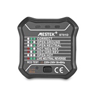 MESTEK ST01D RCD / GFCI Outlet Electric Socket Tester EU Plug Leakage Test
