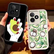 O-57 Avocado Casing for Realme C53 C61 C51 Note 50 60 Black and White