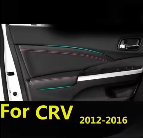 Interior Car Door Handle Armrest Panel Microfiber Leather Cover For Honda CRV 2012 2013 2014 2015 20