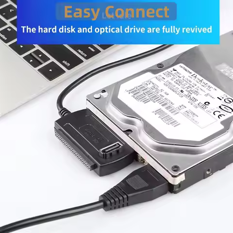 USB 2.0 IDE SATA Adapter USB Interface To Connect To 2.5 And 3.5 Inch IDE And SATA Interface Hard Dr