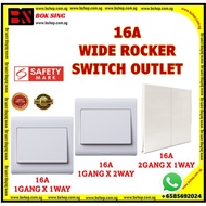 16A WIDE ROCKER SWITCH OUTLET/SWITCHES/16A-1GANG X 1WAY/16A-1GANG X 2WAY/16A-2GANG X 1WAY