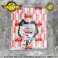 STICKER STIKER SETIKER HARIMAU MACAN ISUZU NMR71 NMR 71 ORIGINAL