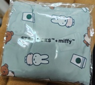 กระเป๋าผ้าพกพาสตาร์บัค Starbucks + miffy **ของแท้**