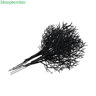 SEPTEMBER 5pcs Artificial Plastic Tree Branch, Antlers Shape Black Halloween Artificial Dead Branch,