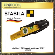STABILA 81SM Magnetic Torpedo SPIRIT LEVEL 250mm | 25CM/10" (NEW & ORIGINAL STABILA GERMANY) - 02511