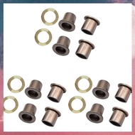 (RNDO) 3set Spindle Bushings Upper and Lower Bushings Bronze Pin Wave Washer for Club Car Precedent