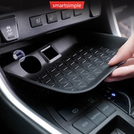 SMARTSIMPLE Car Silicone Central Console Organizer Pad Main Co-pilot Storage Box Protect Mat Tray St