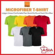 OREN SPORT Unisex Quick Dry Microfiber Tshirt Jersey T-shirt Baju Jersi Lelaki Baju Kosong QD56 Grou