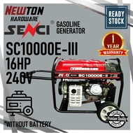 ''SENCI'' SC10000Eiii Petrol Gasoline Generator - 7.0kW - Engine: 16HP